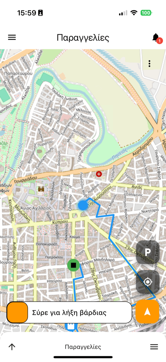 Dianemo χάρτης παρακολούθησης διανομέων